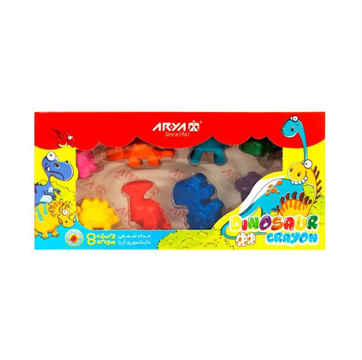 پاستل دایناسوری 8 رنگ آریا